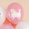 Воздушный шар (12''/30 см) Кошечка с бантом